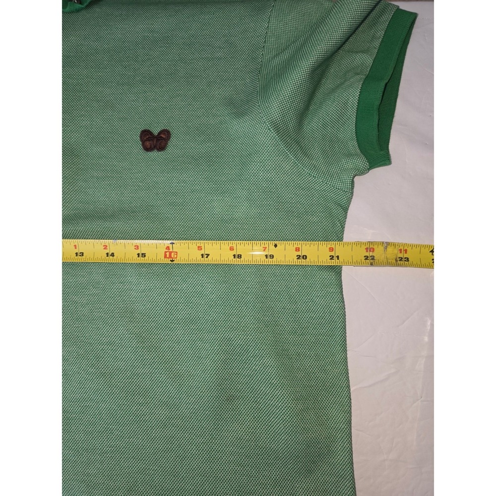 Bottega Veneta Green Cotton Pique Butterfly Logo Polo Shirt Made in Italy Sz 48 - Picture 9 of 9